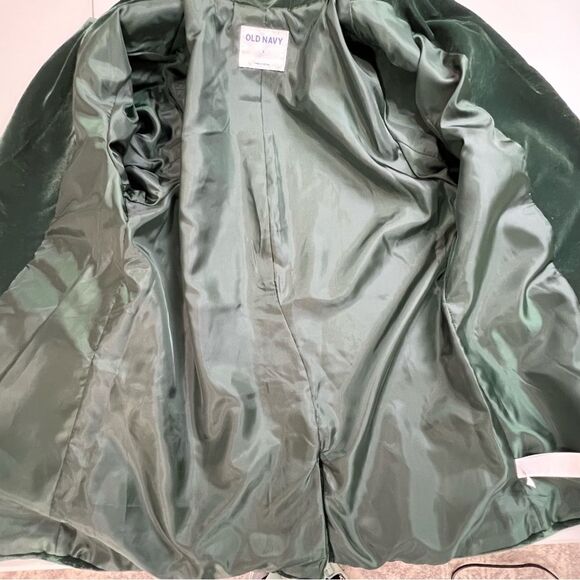 NWT Old Navy Emerald Green Velvet Party Blazer Small - Picture 8 of 12